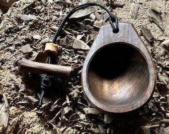 Noggin, scoop, whiskey cup, canoe cup