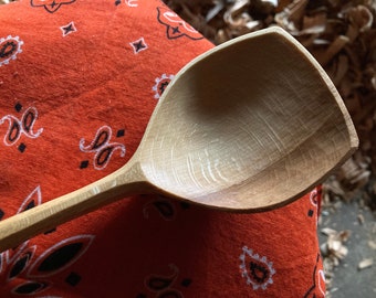 Serving spoon, cooking spoon, 10” wooden spoon