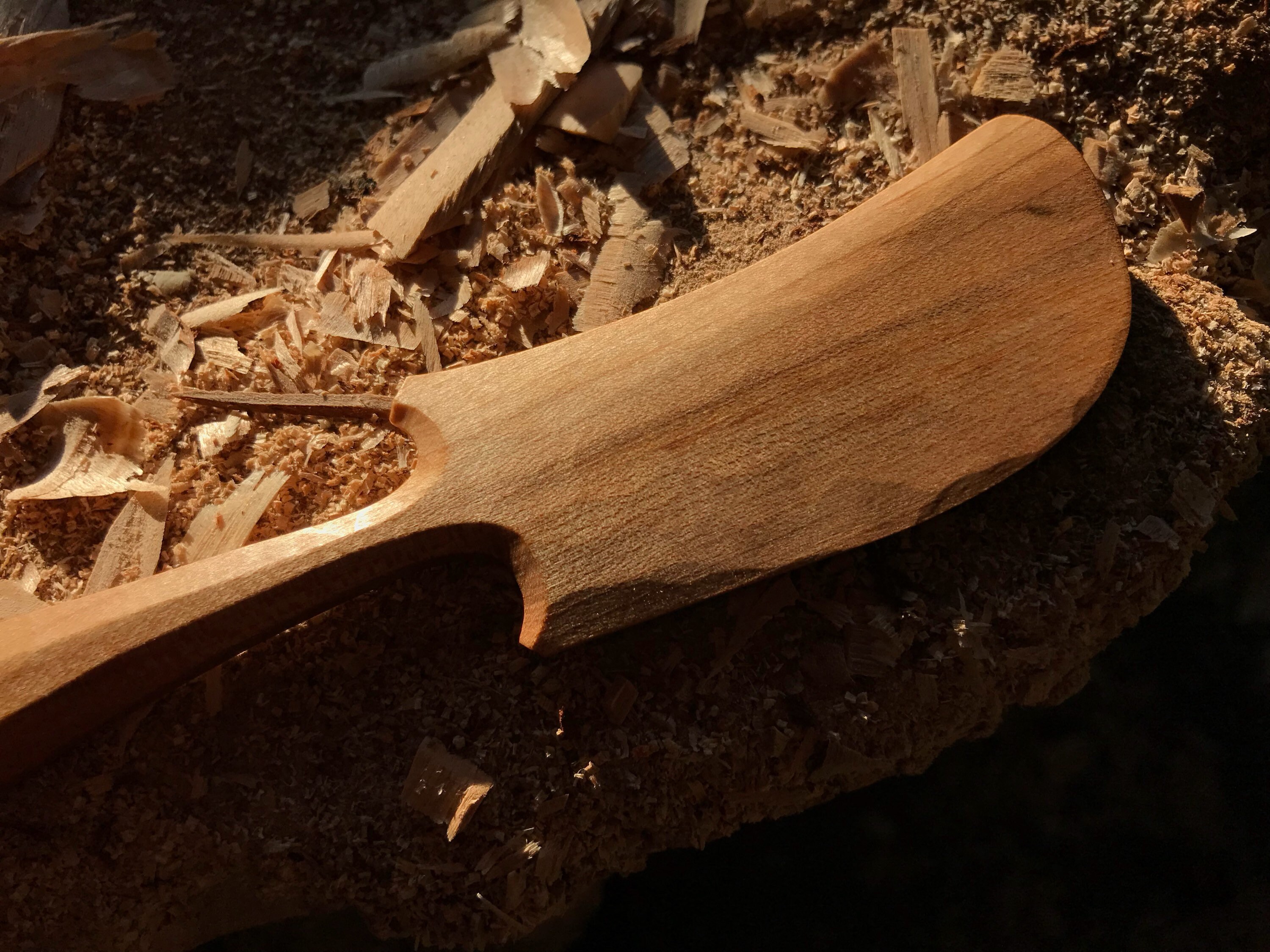 Butter spreader, butter knife, jam spreader, 7 long, hand carved.