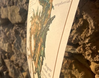 Constellation Draco Dragon Poster: Mystical Beast Art