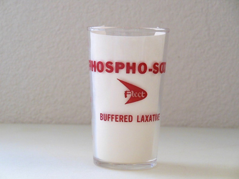 Fleet Laxative PHOSPHOSODA Buffered Laxative Glass Etsy