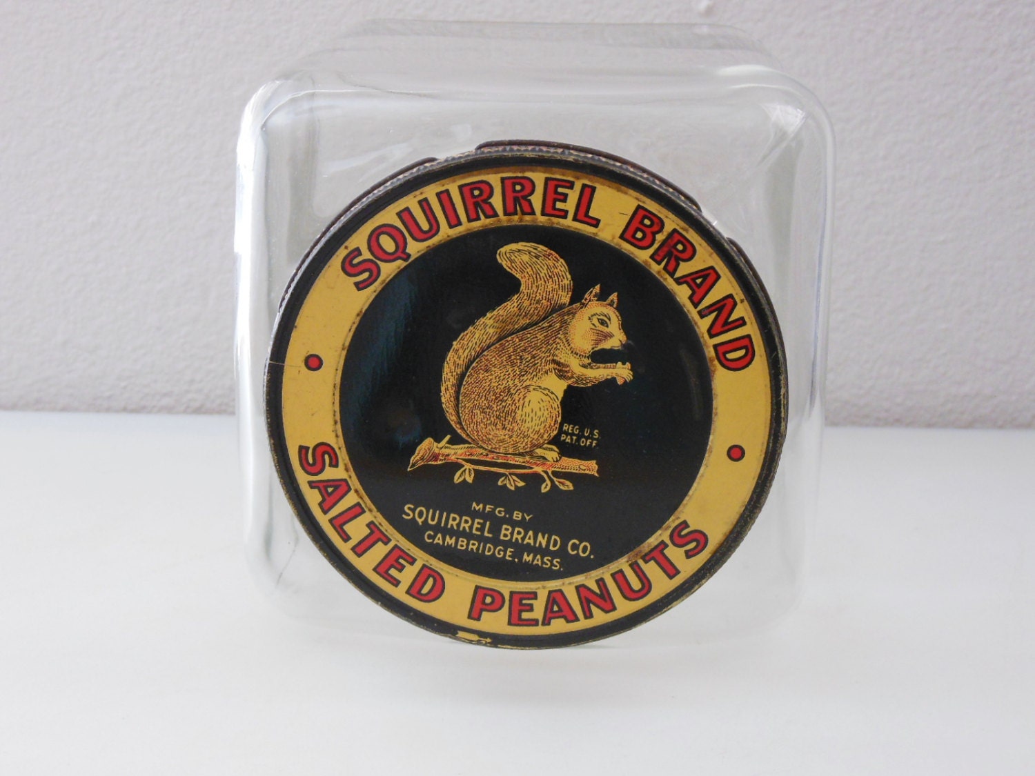 1940's Squirrel Brand Salted Peanuts Tin Lithograph Lid | Etsy