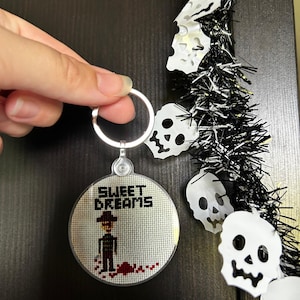 Scary Dream Guy Sweet Dreams Horror Keychain