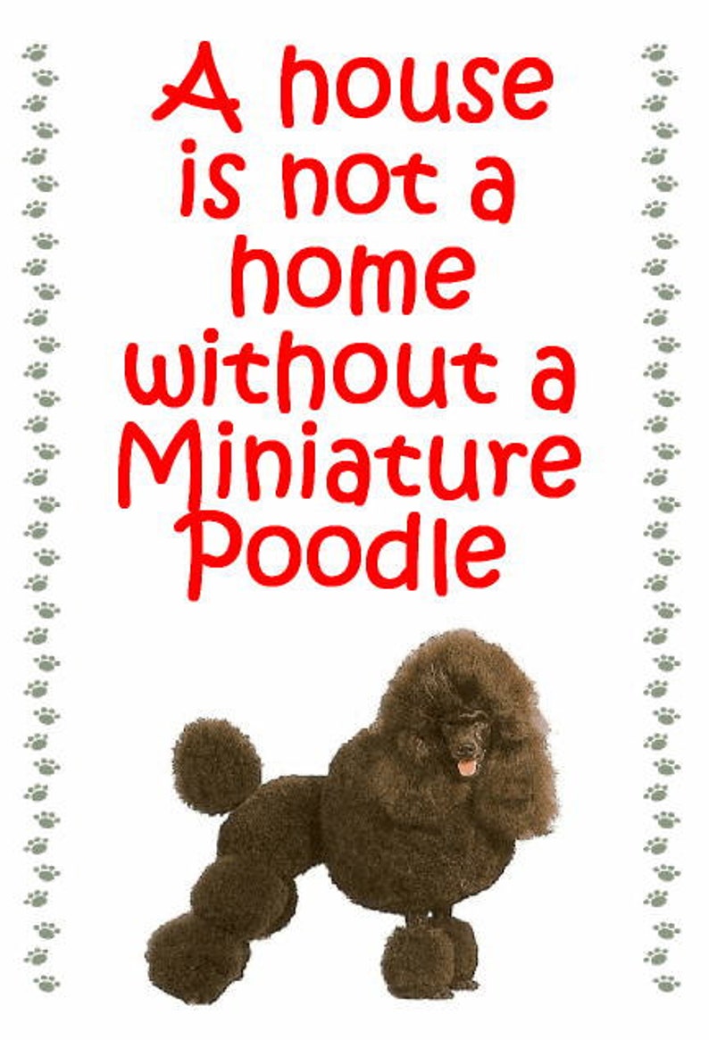 Miniature Poodle Fridge magnet Gifts for dog owners various designs available