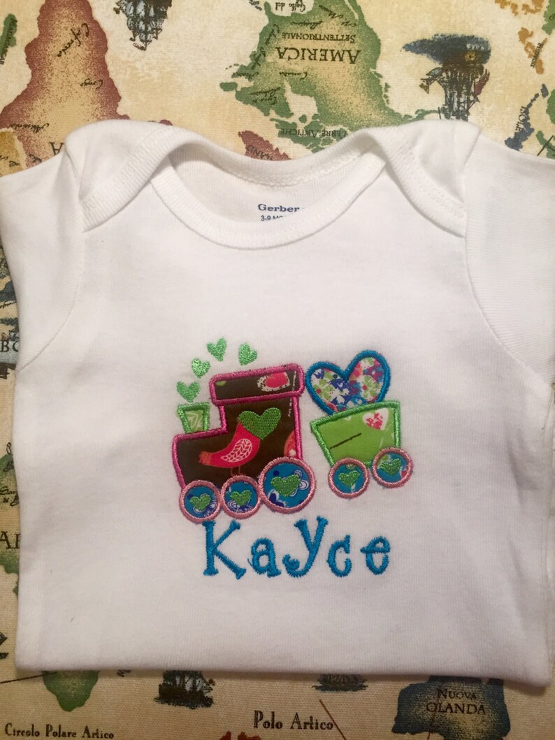 Personalized Appliquéd and Machine Embroidered Tshirts Etsy