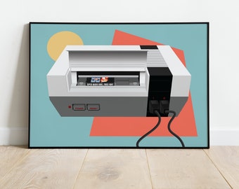 Original Nintendo Entertainment System, NES, Giclée Print