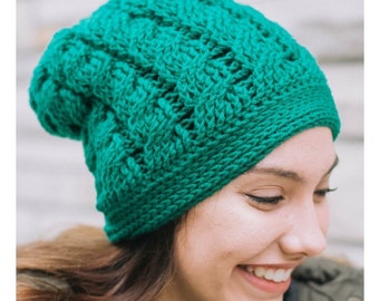 Crochet PATTERN | Cabled Hat Crochet Pattern | Calliope Beanie Pattern | Crochet Cabled Beanie Pattern | PDF Digital Download