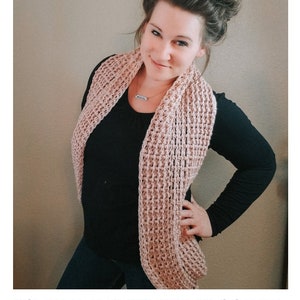 Crochet PATTERN | Style It Infinity Scarf Crochet Pattern | Circle Scarf Pattern | Woman's Long Scarf Crochet Pattern | PDF Digital Download