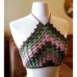 Crochet PATTERN Knotty Crop | Women's Festival Crop Top Crochet Pattern | Summer Crochet Pattern | Beach Crochet PDF Digital Download image 2