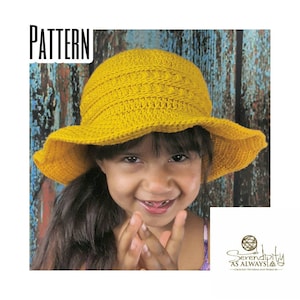 Sun Hat Crochet Patten | CROCHET PATTERN Summer Sun Hat | Child and Adult Sun Hat Pattern | PDF Digital Download Crochet Pattern