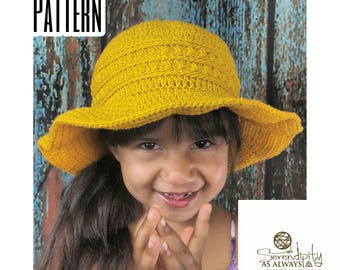 Sun Hat Crochet Patten | CROCHET PATTERN Summer Sun Hat | Child and Adult Sun Hat Pattern | PDF Digital Download Crochet Pattern
