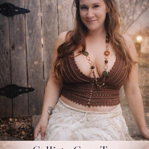 PATRÓN DE GANCHILLO / Patrón de Top Corto Callisto a Ganchillo / Patrón de Top Halter para Mujer a Ganchillo / Patrón de Top con Espalda Cruzada a Ganchillo / Patrón de Top de Ganchillo de Verano