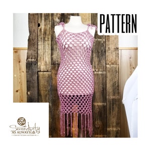 Summer Swimsuit Cover Up Dress Crochet PATTERN | Women's Summer Dress Crochet Pattern | PDF | Digital Download | Charisma Coverup Pattern