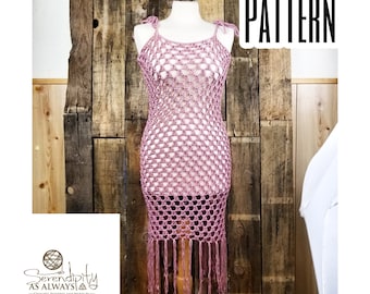 Summer Swimsuit Cover Up Dress Crochet PATTERN | Women's Summer Dress Crochet Pattern | PDF | Digital Download | Charisma Coverup Pattern