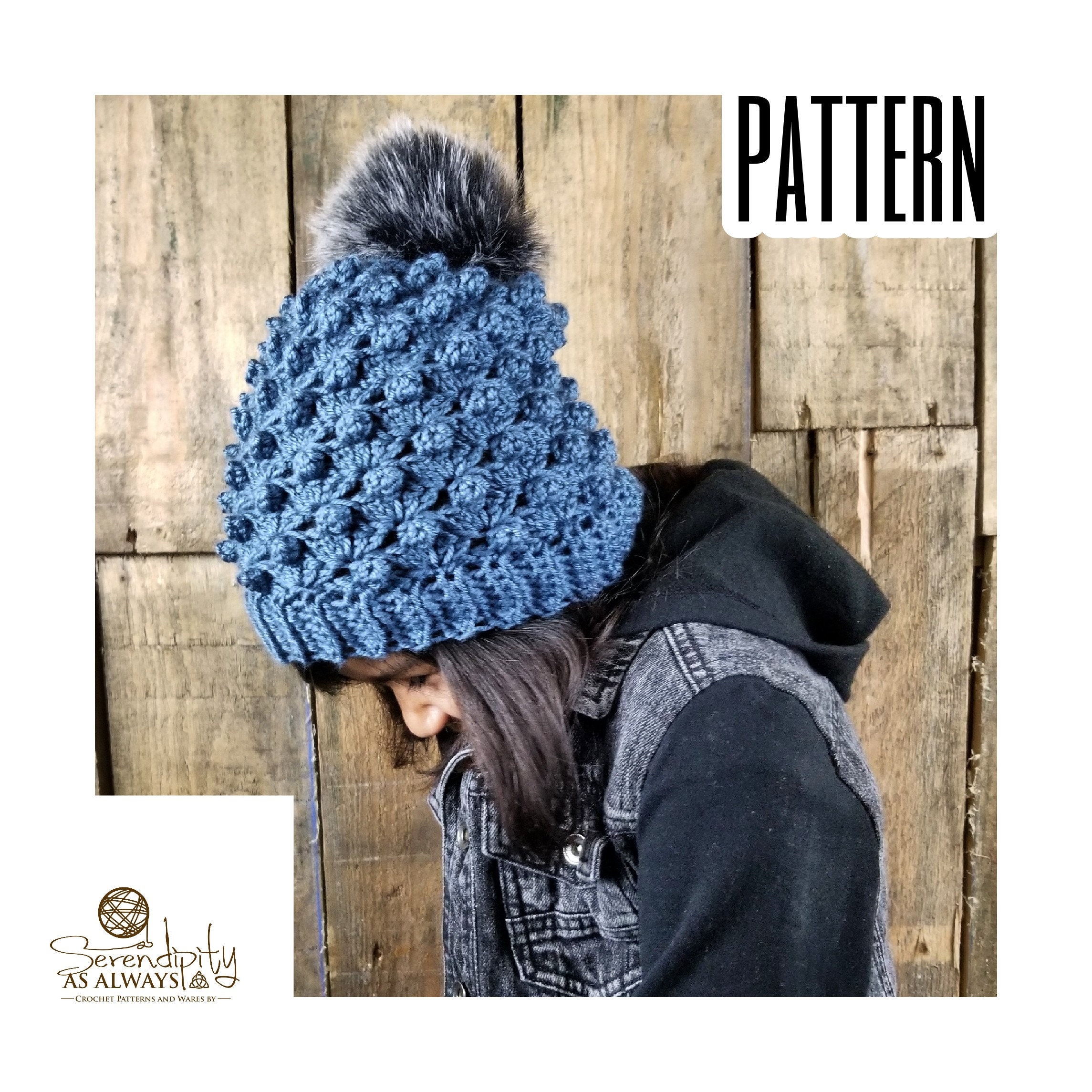 Slouchy Beanie Crochet Pattern Slouch Beanie Pattern Puff Beanie