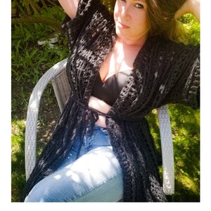 Häkelanleitung | Jasmin Kimono Häkelanleitung | Damen Robe Muster | häkeln Muster | Crochet for Sie | PDF-Download Bild 6