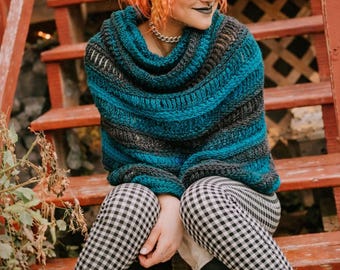 CROCHET PATTERN | Capelet Crochet Pattern | Cowl Neck Poncho Pattern | Cowl Hood Pattern | Women's Crochet Pattern | New Crochet Pattern