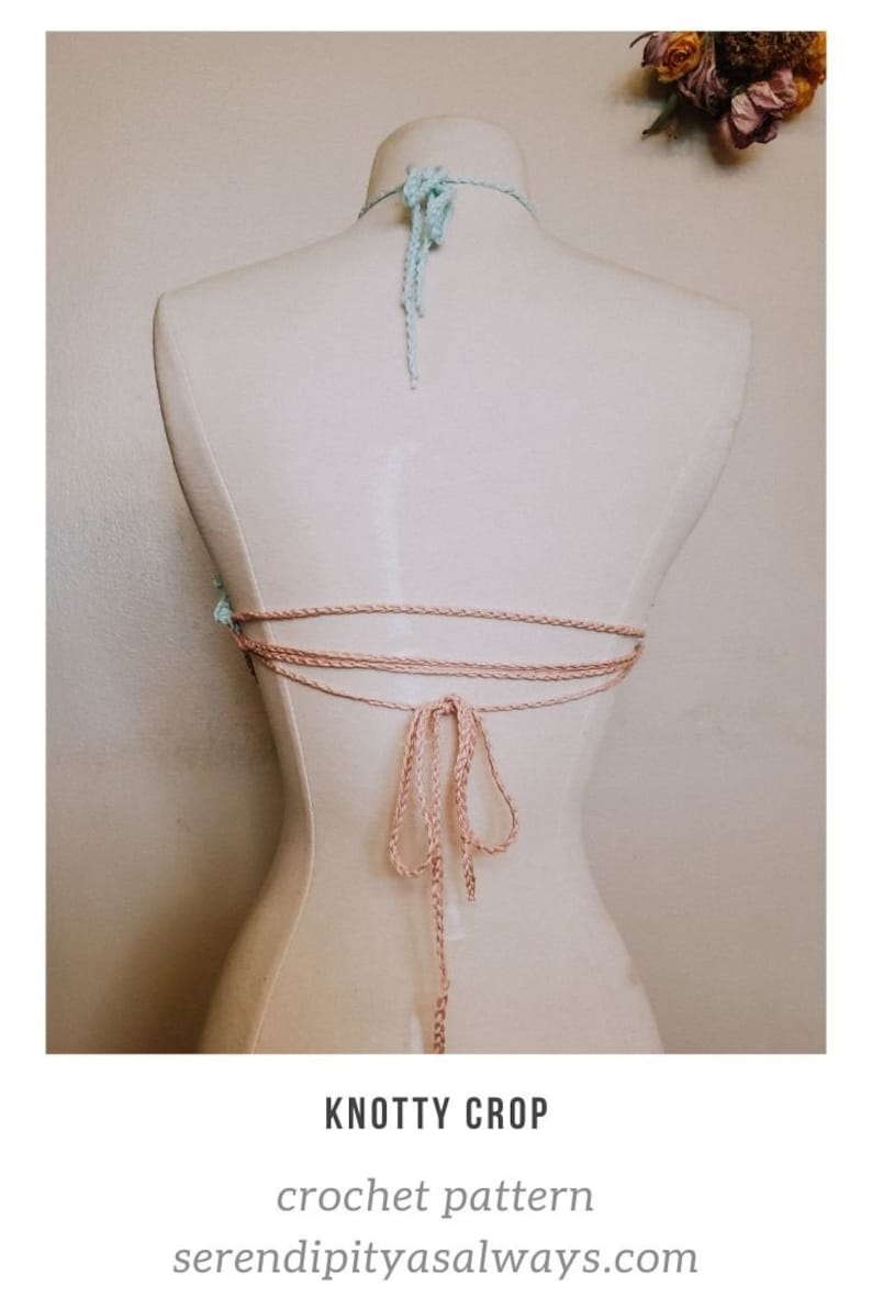 Crochet PATTERN Knotty Crop | Women's Festival Crop Top Crochet Pattern | Summer Crochet Pattern | Beach Crochet PDF Digital Download image 3