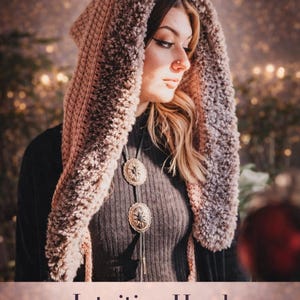 Crochet PATTERN | Intuition Hood Pattern | Faux Fur Hood Crochet Pattern for Children and Adult Sizes | Winter Hood PDF Digital Download | image 1