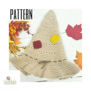 Crochet PATTERN | Scarecrow Hat Crochet Pattern | Crochet Scarecrow Hat | Halloween Crochet Pattern | Child and Adult Size Crochet Pattern