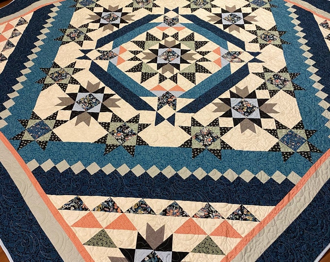 Delphine Dark King Quilt