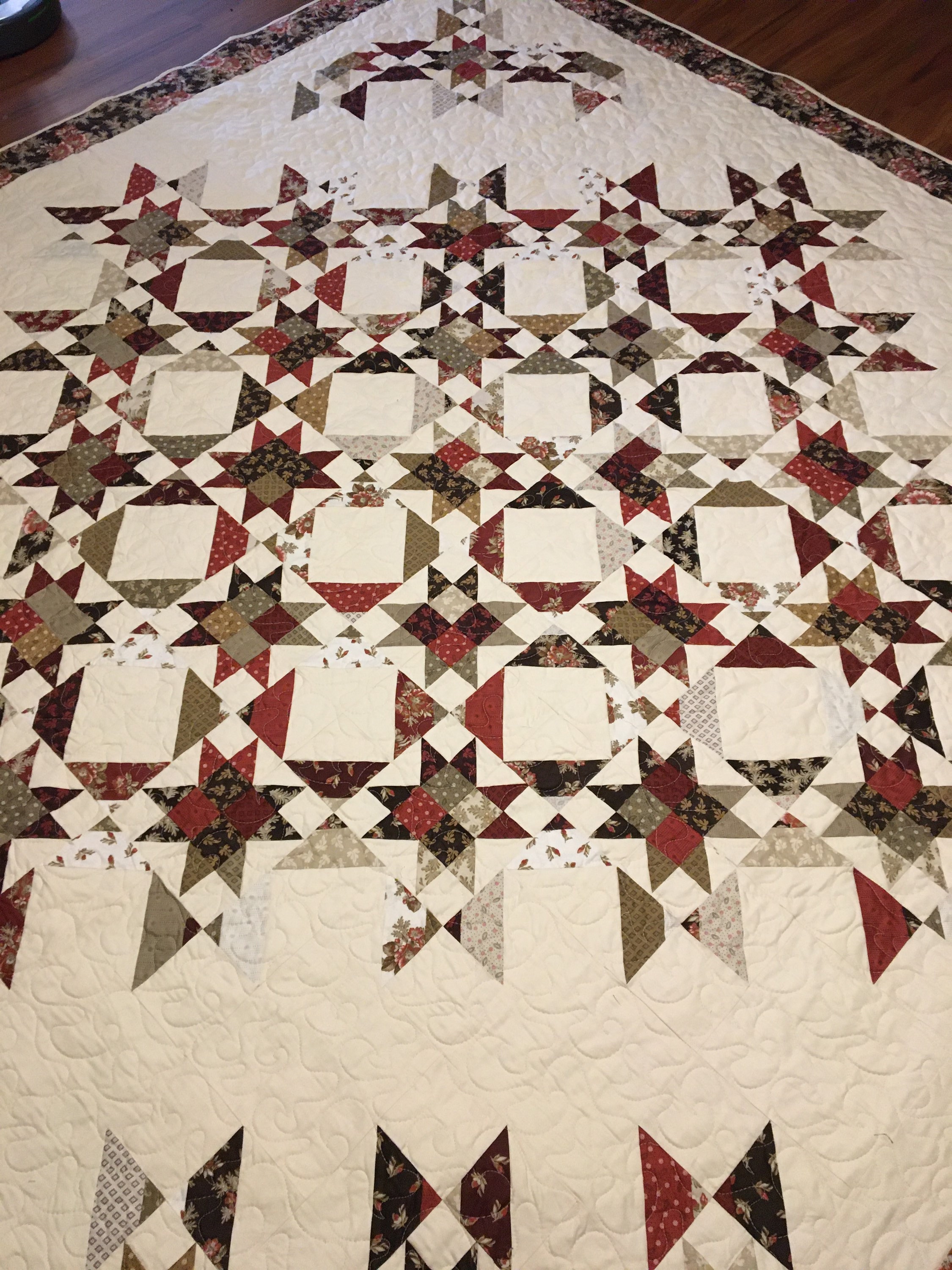 King quilt, 9 Sisters Pattern