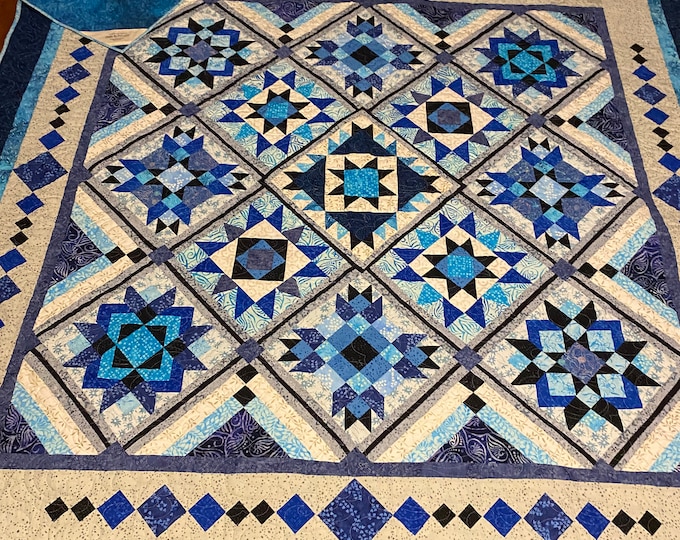 Oh My Stars 86” square Quilt