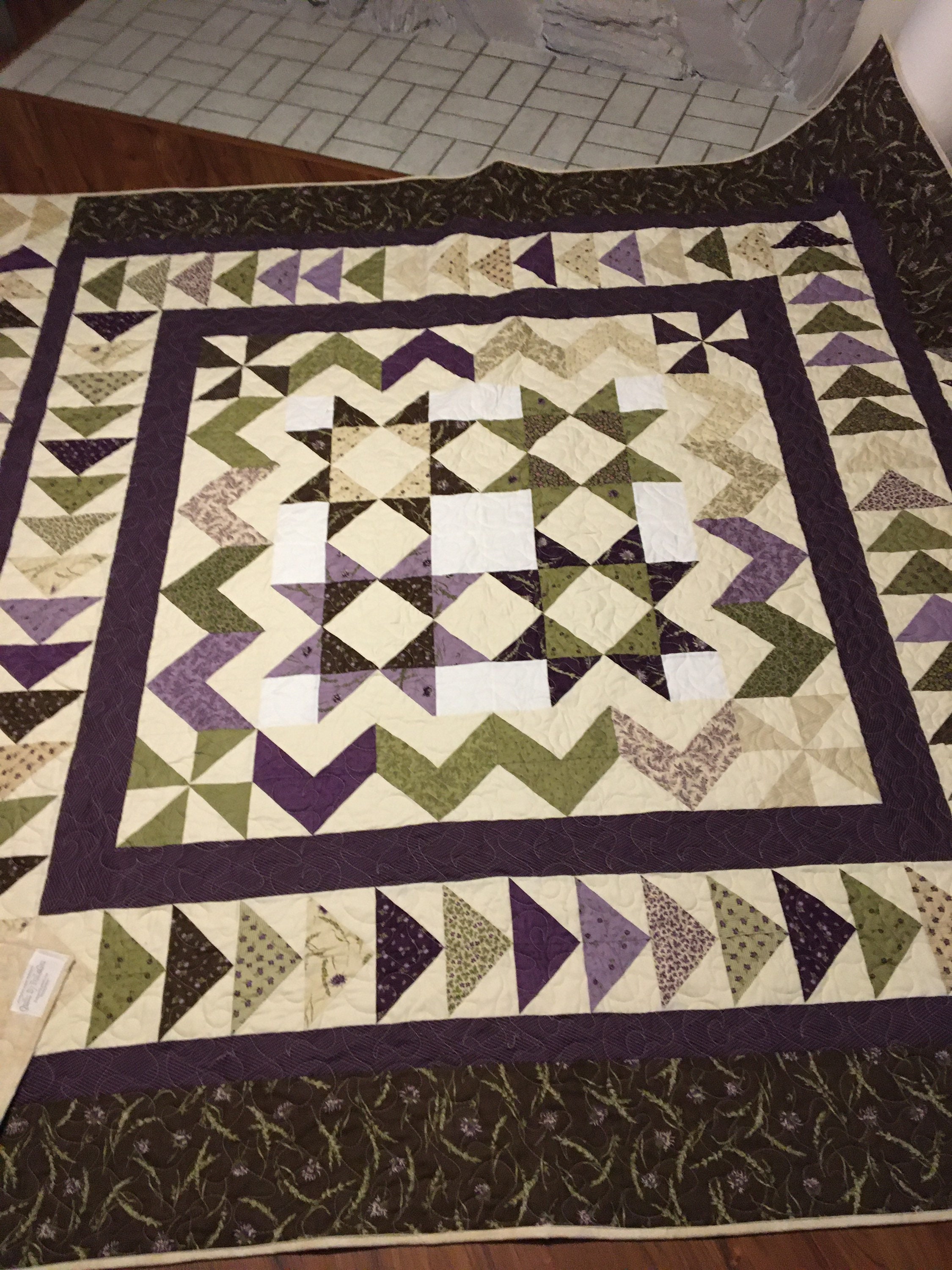 Queen size Courtship Quilt 94” square
