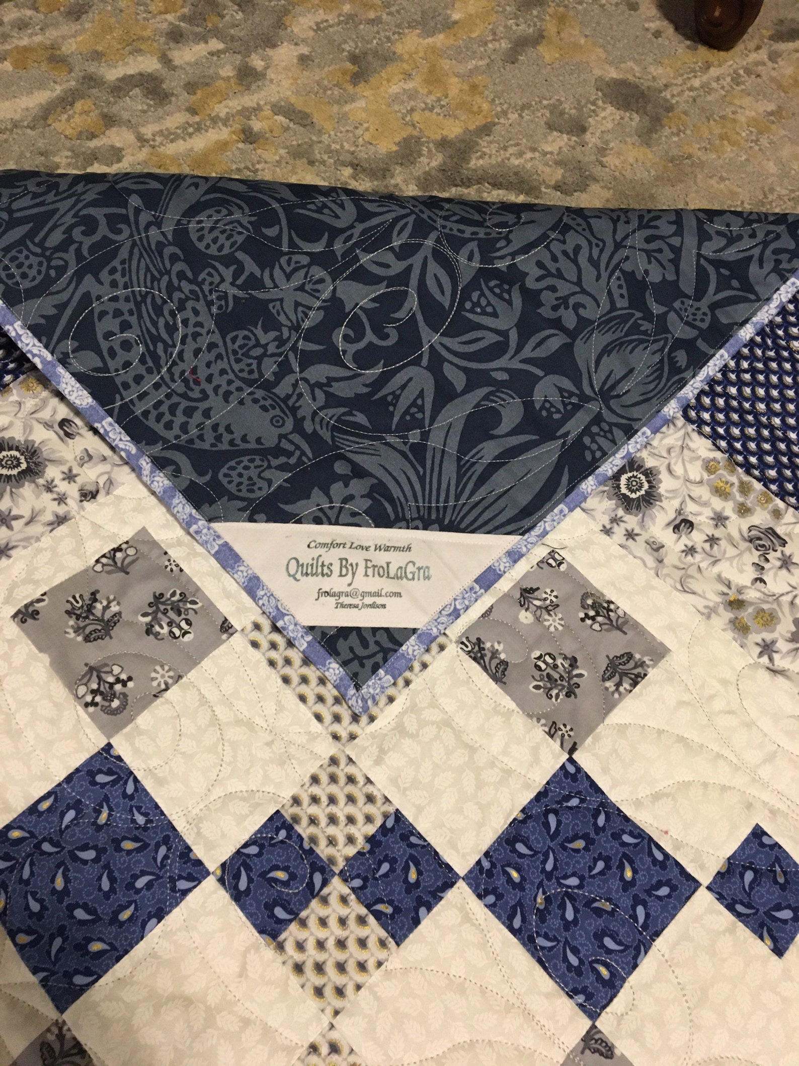 Blue Ridge Quilt Made in USA Etsy