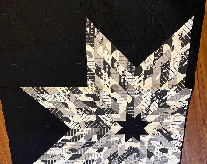 Modern Zen Chic Wall Quilt 50” Squre