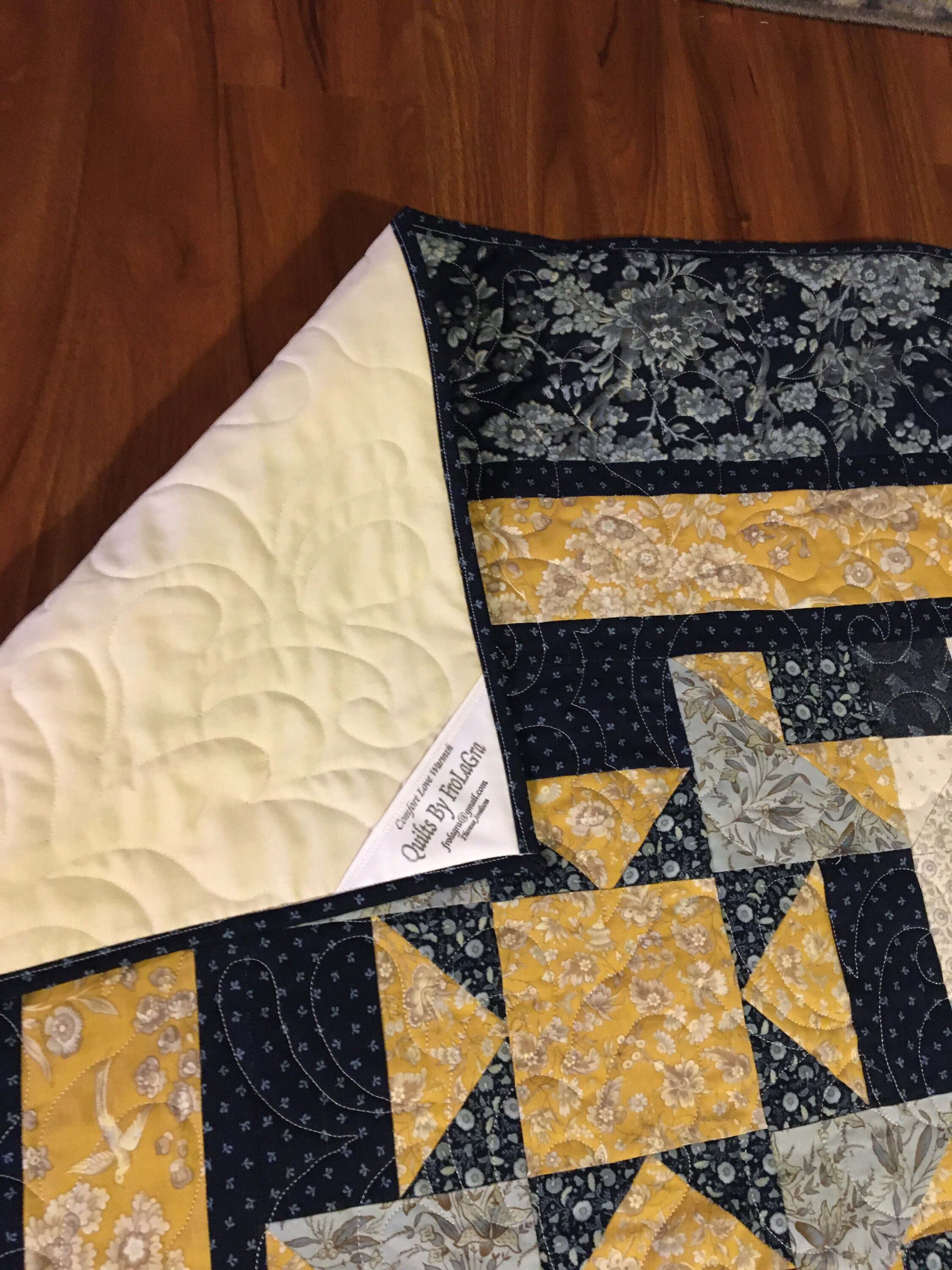 Regency Blues Queen Quilt - Etsy