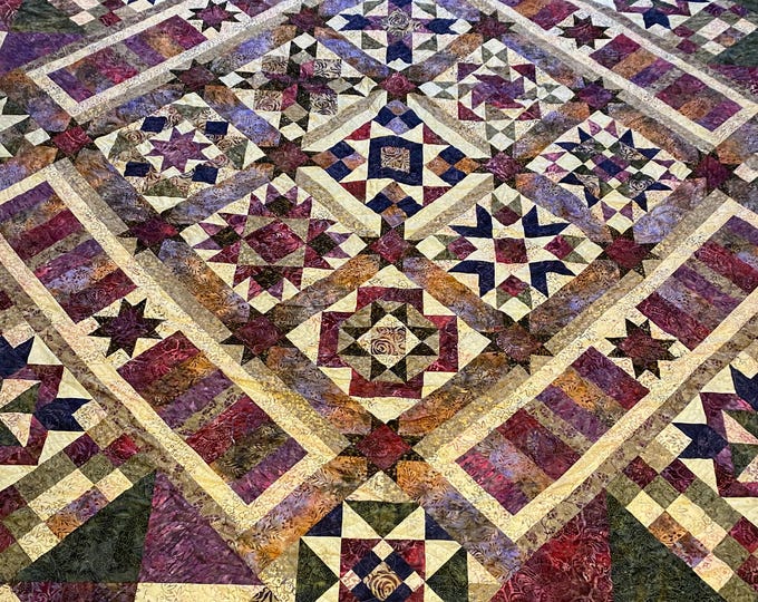 Plum Fusion - King Size 105” square