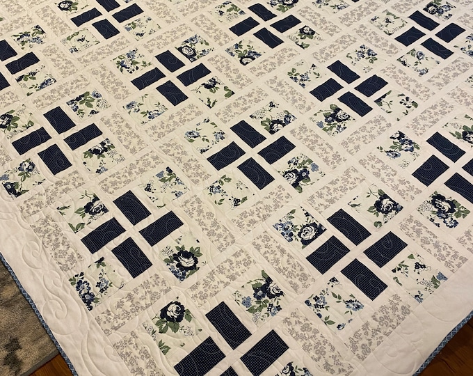 Simple Elegance 96” square quilt