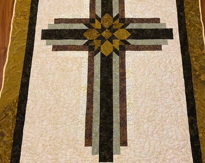 Cross Wall Quilt 48” x 62”