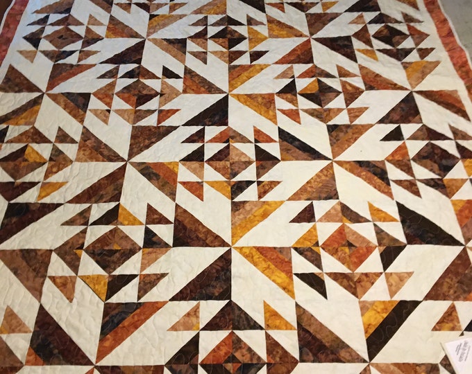 Long Queen Batik Quilt