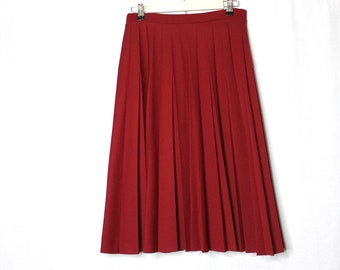 maroon skirt 80s