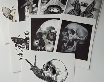 Dark Gothic Art Prints: A5 Wall Decor