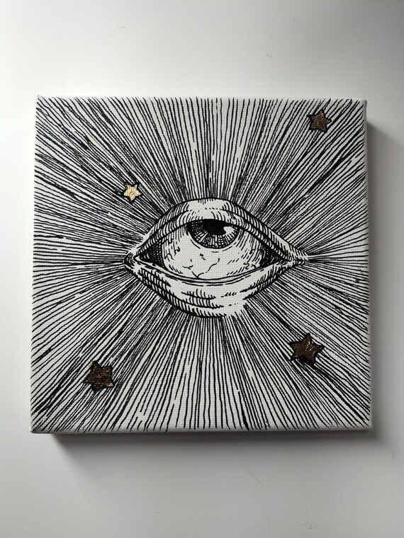 CELESTIAL 1 Mystic Eye Canvas Etsy
