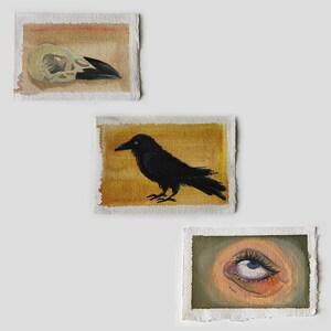 A6 oil paint vignettes