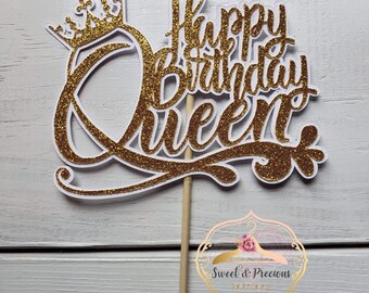Download Queen Cake Topper Etsy