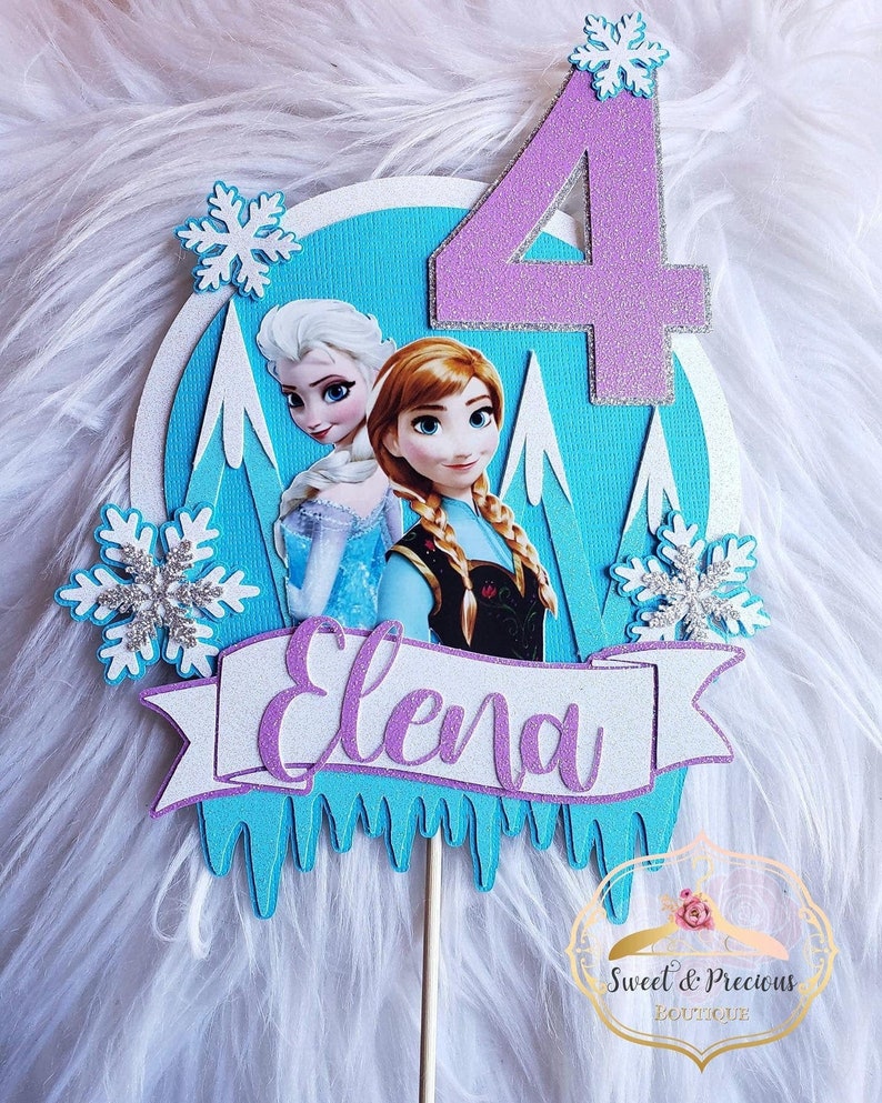 Frozen Cake Topper Frozen 2 Cake Topper Elsa and Anna Cake Etsy