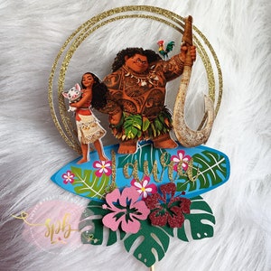 Customized Moana Cake topper, Moana Birthday Theme, Moana Party Decor, Personalized Birthday Topper