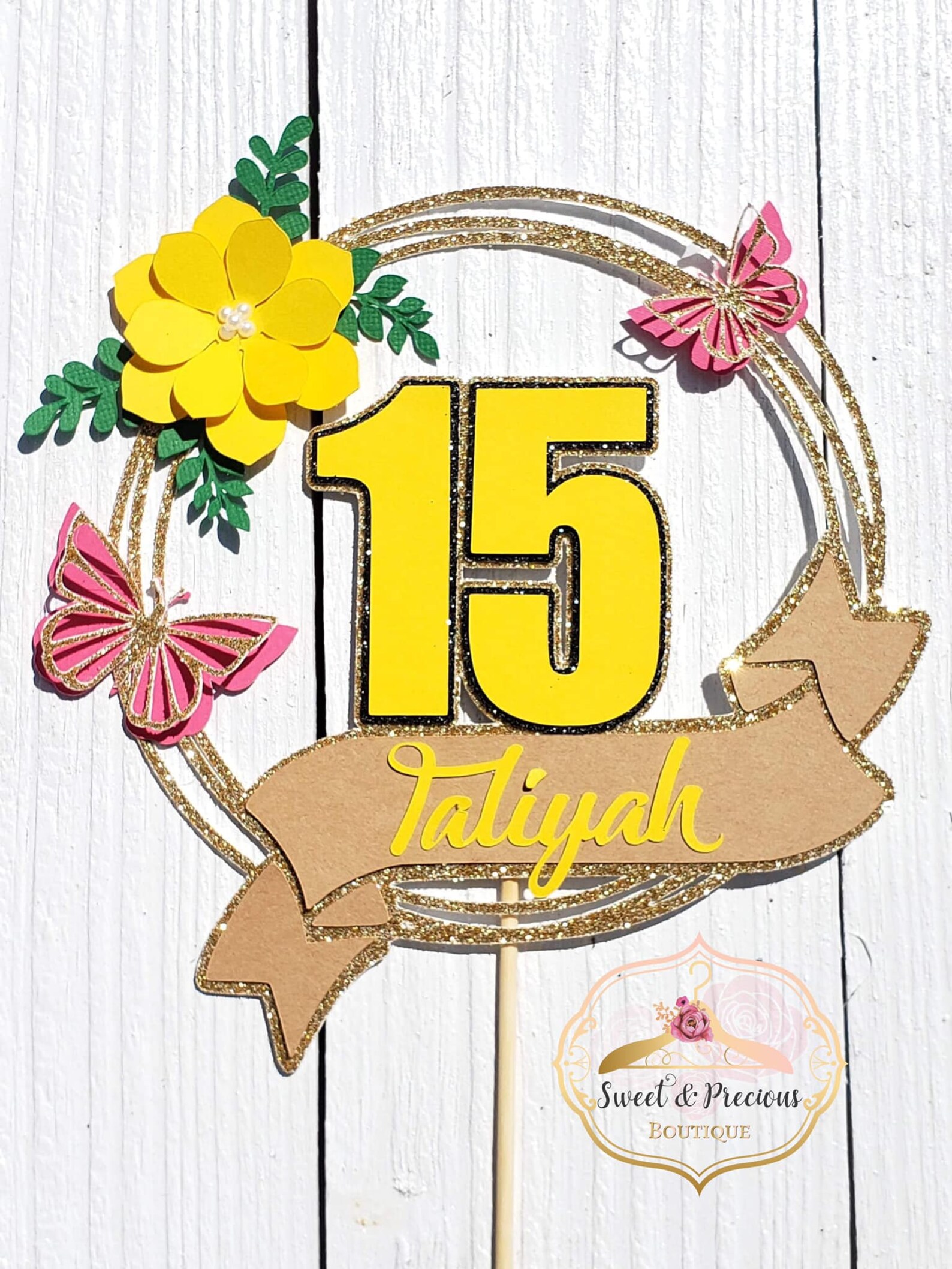 Mis Quince Cake Topper Custom Quinceañera Cake Topper Etsy España