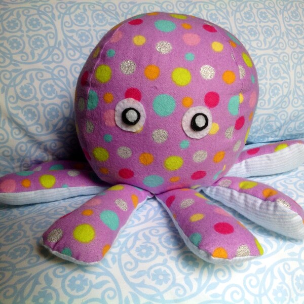 Purple Plush Octopus