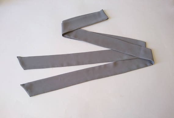 Grey Skinny Scarf, 80 Grey Skinny Scarf, 80