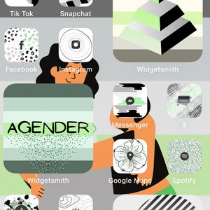 Nonbinary Pride Iphone Icon Pack Ios 14 Etsy Nonbinary Pride Iphone Icon Pack Ios 14 Etsy