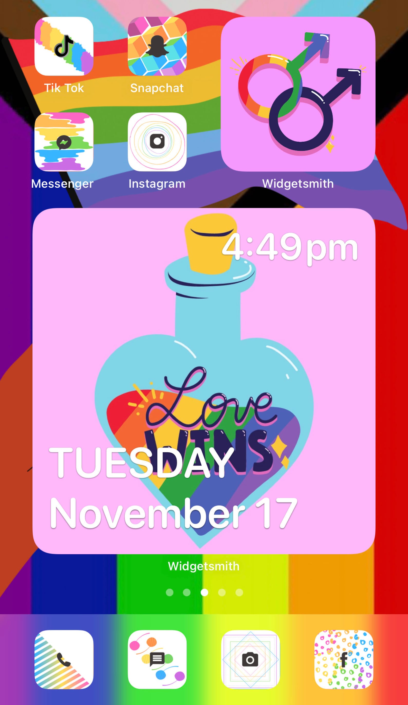 Rainbow Pride iPhone Icon Pack iOS 14 | Etsy