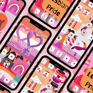 Lesbian Pride iPhone Icon Pack iOS