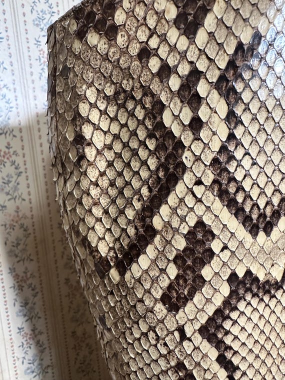 Rare 1960s Knee High Python Snakeskin Leather Gog… - image 9