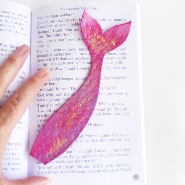 Personalize Bookmark, Customize Mermaid Gift Idea, Mermaid Tail